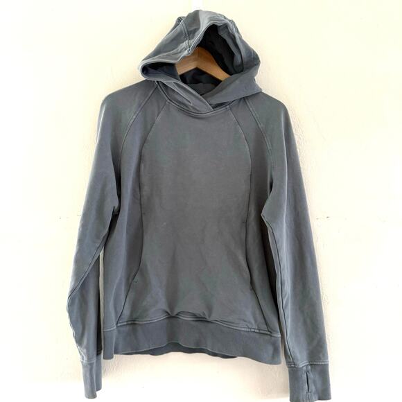 Lululemon‎ Scuba Pullover Hoodie Sweater Washed Blue Women’s Size 6 - Picture 1 of 9